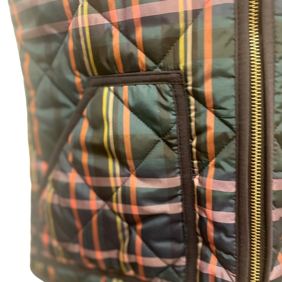 J Crew Plaid Puffer Vest size XS NWOT - Picture 3 of 6